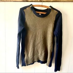 J.Crew 100% Wool Zipper Sweater Medium